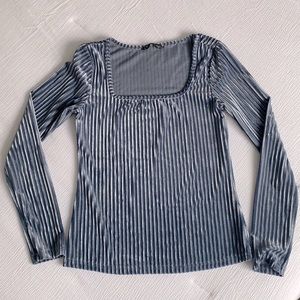 Velvet striped Long Sleeve